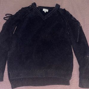 Dark blue with some gold little specks sweater